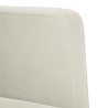Fauteuil canapé avec accoudoirs couleur crème 53 cm velours 614063614063