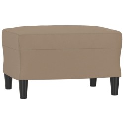 Fauteuil avec repose-pied Cappuccino 60 cm Similicuir 614066614066