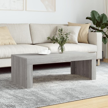 Table basse sonoma gris 102x50x36 cm bois d'ingénierie 614069614069