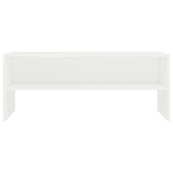 Meuble TV Blanc 100x40x40 cm Bois d’ingénierie 614070614070
