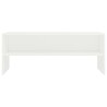 Meuble TV Blanc 100x40x40 cm Bois d’ingénierie 614070614070