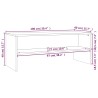 Meuble TV Blanc 100x40x40 cm Bois d’ingénierie 614070614070