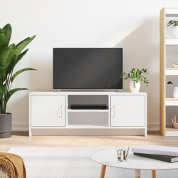 Meuble TV blanc 102x30x37,5 cm bois d'ingénierie 614071614071