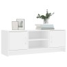 Meuble TV blanc 102x30x37,5 cm bois d'ingénierie 614071614071