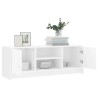 Meuble TV blanc 102x30x37,5 cm bois d'ingénierie 614071614071
