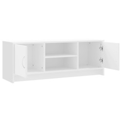 Meuble TV blanc 102x30x37,5 cm bois d'ingénierie 614071614071