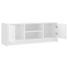 Meuble TV blanc 102x30x37,5 cm bois d'ingénierie 614071614071