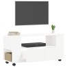 Meuble TV blanc 102x34,5x43 cm bois d'ingénierie 614072614072