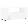 Meuble TV blanc 102x34,5x43 cm bois d'ingénierie 614072614072