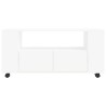 Meuble TV blanc 102x34,5x43 cm bois d'ingénierie 614072614072