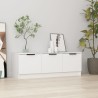 Meuble TV Blanc 102x35x36,5 cm Bois d'ingénierie 614073614073