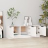 Meuble TV Blanc 102x35x36,5 cm Bois d'ingénierie 614073614073
