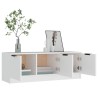Meuble TV Blanc 102x35x36,5 cm Bois d'ingénierie 614073614073
