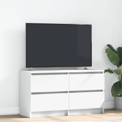 Meuble TV blanc 100x35x54 cm bois d'ingénierie 614075614075