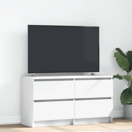 Meuble TV blanc 100x35x54 cm bois d'ingénierie 614075614075