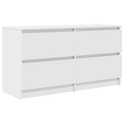 Meuble TV blanc 100x35x54 cm bois d'ingénierie 614075614075