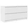 Meuble TV blanc 100x35x54 cm bois d'ingénierie 614075614075