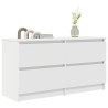 Meuble TV blanc 100x35x54 cm bois d'ingénierie 614075614075