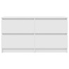 Meuble TV blanc 100x35x54 cm bois d'ingénierie 614075614075