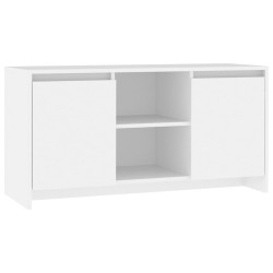 Meuble TV Blanc 102x37,5x52,5 cm Bois d'ingénierie 614076614076