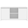 Meuble TV Blanc 102x37,5x52,5 cm Bois d'ingénierie 614076614076