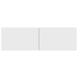 Meuble TV Blanc 100x30x30 cm Bois d’ingénierie 614077614077