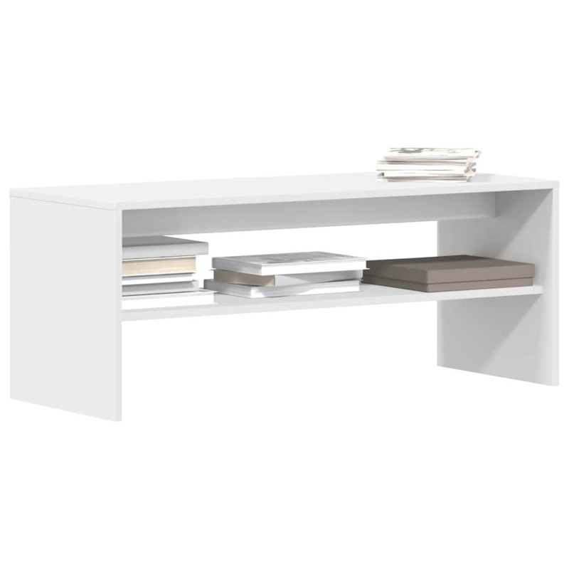 Meuble TV Blanc 100 x 40 x 40 cm Aggloméré 614078614078