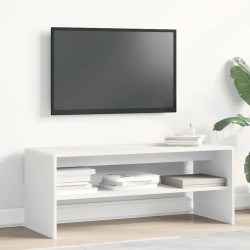 Meuble TV Blanc 100 x 40 x 40 cm Aggloméré 614078614078