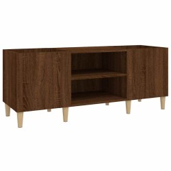 Armoire à disques chêne marron 121x38x48 cm bois d'ingénierie 614080614080