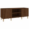 Armoire à disques chêne marron 121x38x48 cm bois d'ingénierie 614080614080