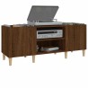 Armoire à disques chêne marron 121x38x48 cm bois d'ingénierie 614080614080
