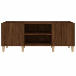 Armoire à disques chêne marron 121x38x48 cm bois d'ingénierie 614080614080