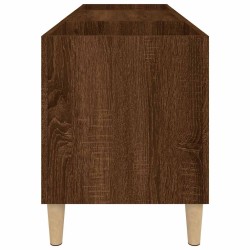 Armoire à disques chêne marron 121x38x48 cm bois d'ingénierie 614080614080