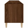 Armoire à disques chêne marron 121x38x48 cm bois d'ingénierie 614080614080