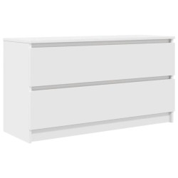Meuble TV blanc 100x35x54 cm bois d'ingénierie 614081614081