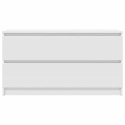 Meuble TV blanc 100x35x54 cm bois d'ingénierie 614081614081