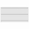 Meuble TV blanc 100x35x54 cm bois d'ingénierie 614081614081