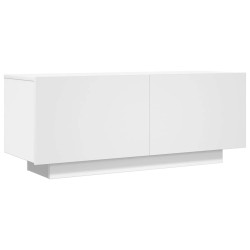 Meuble TV Blanc 100x35x40 cm Bois d'ingénierie 614082614082