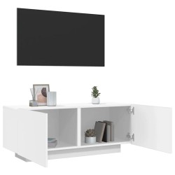 Meuble TV Blanc 100x35x40 cm Bois d'ingénierie 614082614082