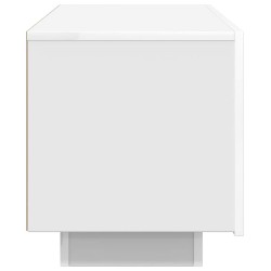 Meuble TV Blanc 100x35x40 cm Bois d'ingénierie 614082614082