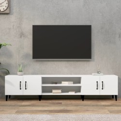 Meuble TV Blanc 180x31,5x40 cm Bois d'ingénierie 614083614083
