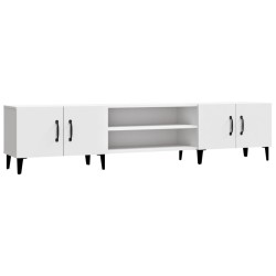 Meuble TV Blanc 180x31,5x40 cm Bois d'ingénierie 614083614083
