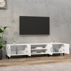 Meuble TV Blanc 180x31,5x40 cm Bois d'ingénierie 614083614083