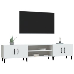 Meuble TV Blanc 180x31,5x40 cm Bois d'ingénierie 614083614083