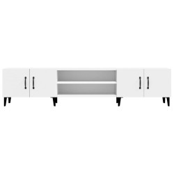 Meuble TV Blanc 180x31,5x40 cm Bois d'ingénierie 614083614083
