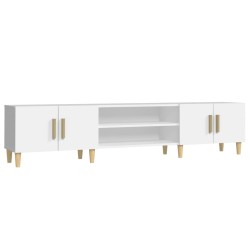 Meuble TV Blanc 180x31,5x40 cm Bois d'ingénierie 614085614085