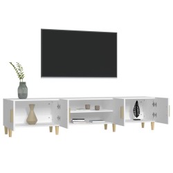 Meuble TV Blanc 180x31,5x40 cm Bois d'ingénierie 614085614085