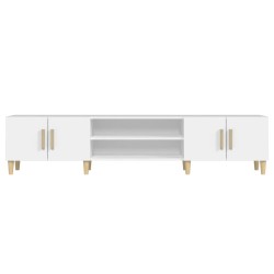 Meuble TV Blanc 180x31,5x40 cm Bois d'ingénierie 614085614085