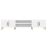 Meuble TV Blanc 180x31,5x40 cm Bois d'ingénierie 614085614085