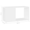 Meuble TV Blanc 60x24x32 cm Bois d'ingénierie 614087614087